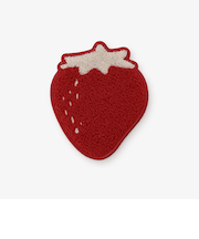 ストロベリーダイカットサガラ刺繍コースター