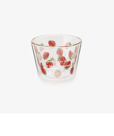 ストロベリー耐熱ダブルウォールデザートカップ