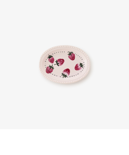 ストロベリーオーバルミニプレート