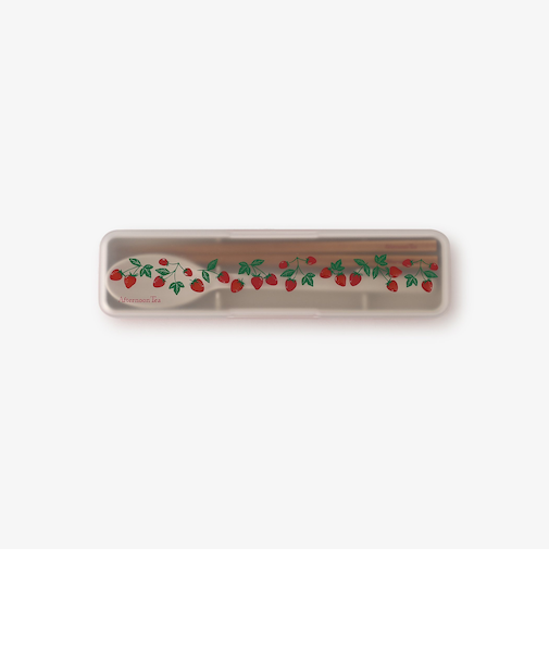 山中塗ストロベリー抗菌ランチカトラリーセット