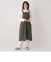 3秒で着られる簡単エプロン/ギャザー