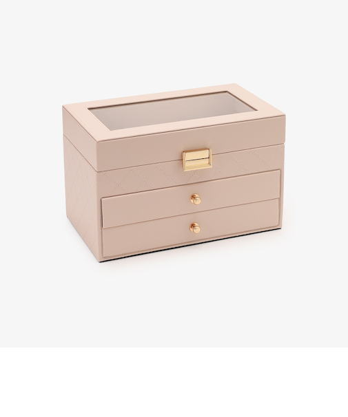 キルティングジュエリーボックスL