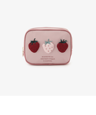 ストロベリースクエアポーチ