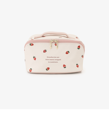 ストロベリーオープンポーチ