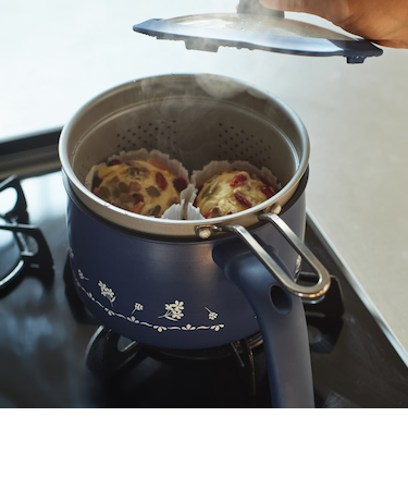 フルールデュクールザル付きマルチポット