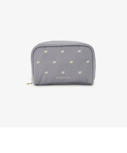 フラワー刺繍仕切り付きポーチ