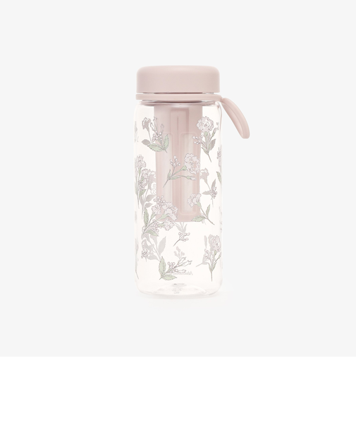 フラワーアート茶漉し付きクリアボトル 550ml