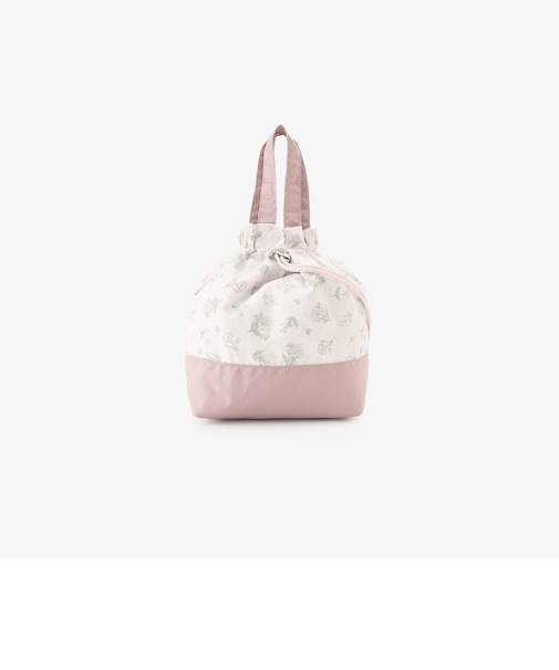 フラワーアート抗菌保冷巾着ランチバッグ