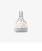 フラワーアート抗菌保冷巾着ランチバッグ