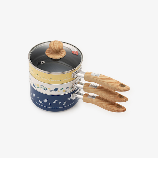 フルールデュクールフライパン＆鍋3点セット