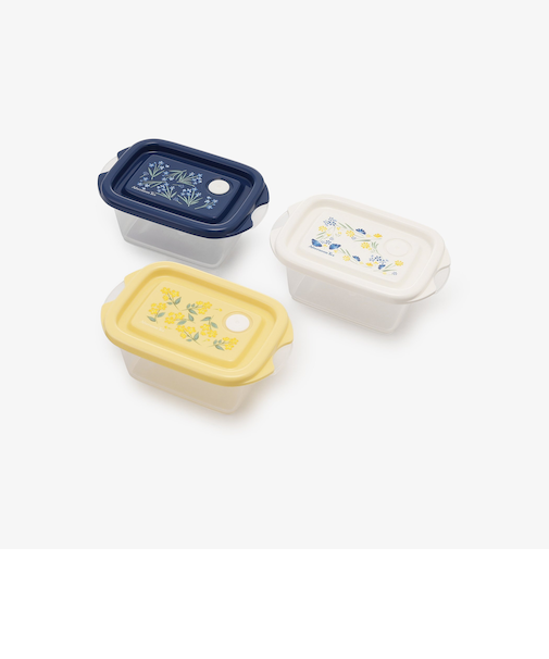 フルールデュクール抗菌保存容器S3個セット