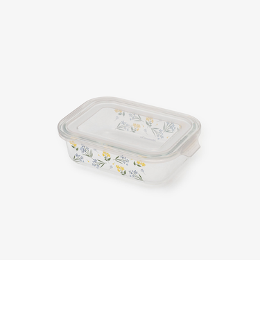 フルールデュクール耐熱ガラス保存容器M