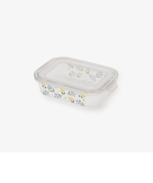 フルールデュクール耐熱ガラス保存容器M