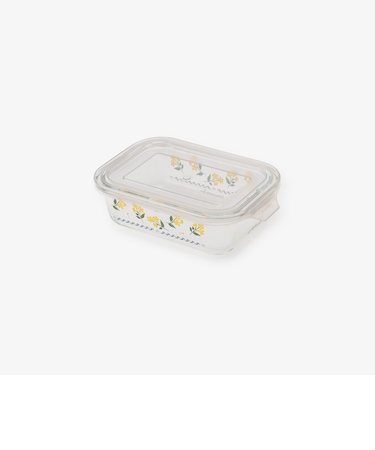 フルールデュクール耐熱ガラス保存容器S