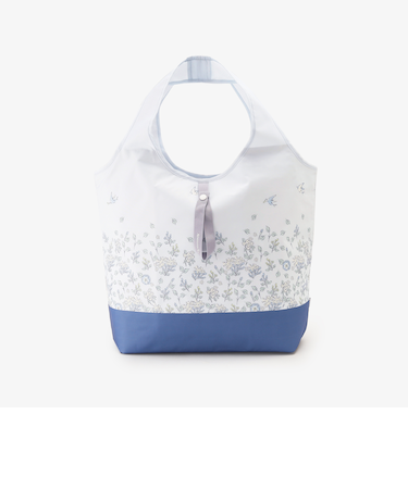 フラワー保冷横型ショッピングラップバッグ