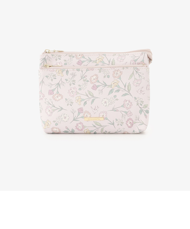 フラワーダブルポーチ