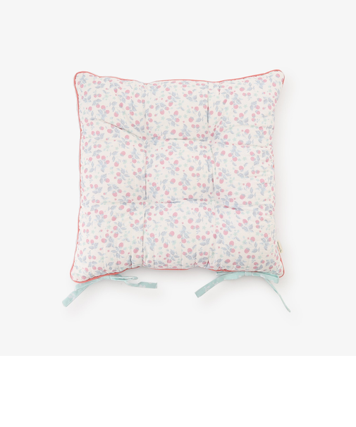 フラワーウォッシャブルキルトチェアーシート