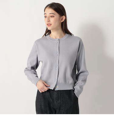 2ボタンカーディガン/リバティプリント