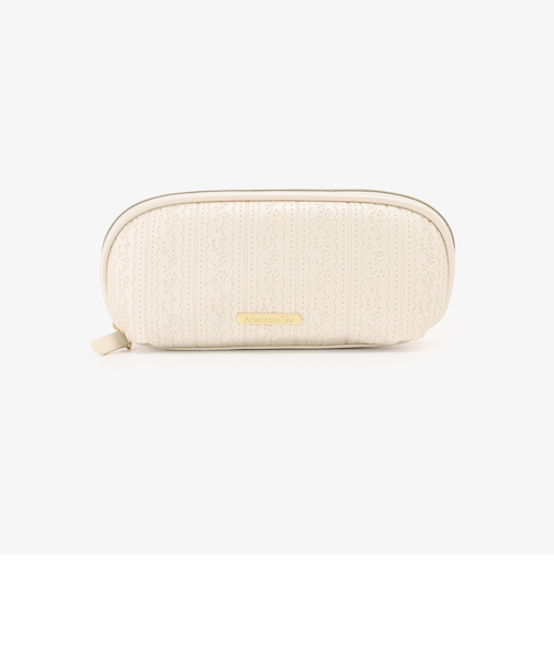 型押しレースメガネケース