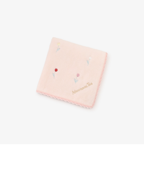 フラワー刺繍ミニタオル