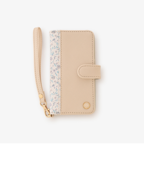 フラワープリントブック型iPhone8/7/SE3・2ケース