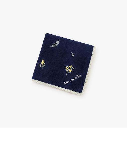 フラワー刺繍ミニタオル