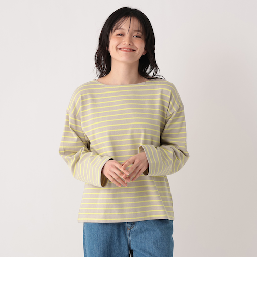 MON JOURNAL配色ボーダープルオーバー