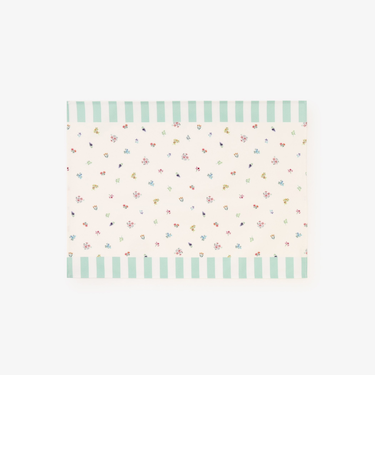 小花ストライプラミネートランチョンマット