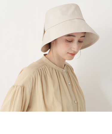 リボンバックカットUVハット
