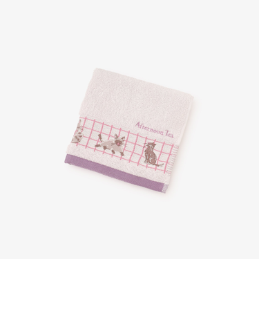 アニマル刺繍ミニタオル