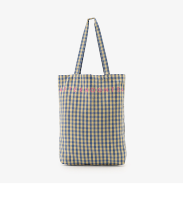 ギンガムチェックトートバッグM