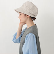 リネンUVハンクハット