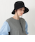 ツバ広UVバケットハット