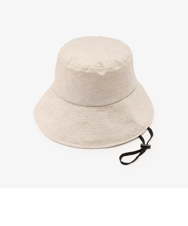 ツバ広UVバケットハット