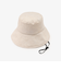 ツバ広UVバケットハット
