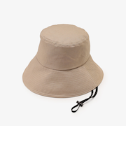 ツバ広UVバケットハット