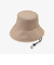 ツバ広UVバケットハット