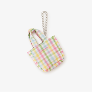 チェックミニトートチャーム