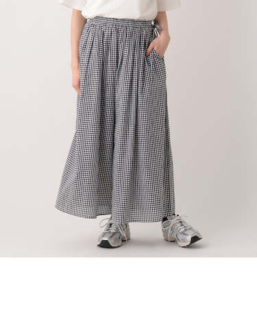 インド綿チェックスカーチョ