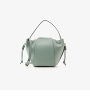 合皮巾着ショルダーバッグ