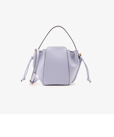 合皮巾着ショルダーバッグ