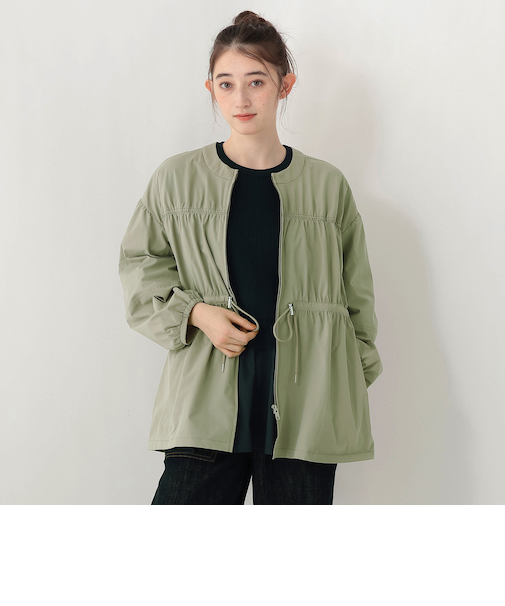 タフタギャザーコート