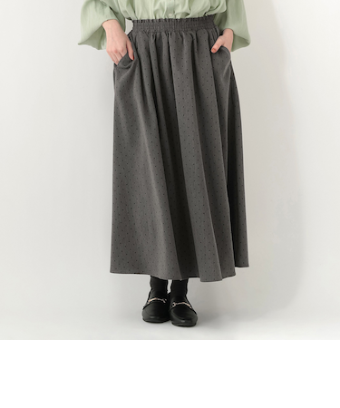 ドットギャザースカート