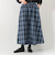 チェックギャザースカート