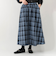 チェックギャザースカート