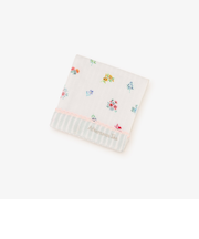 フラワーストライプガーゼミニタオル