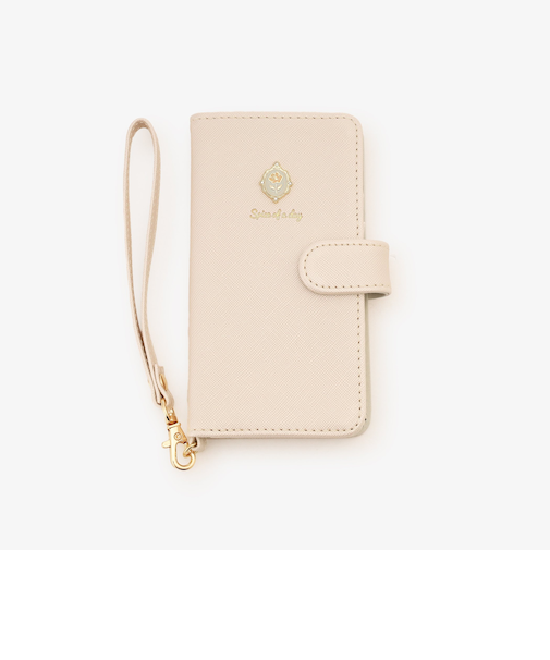 モチーフチャーム付きブック型iPhone8/7/SE3・2ケース