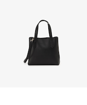 三層合皮ショルダーバッグ