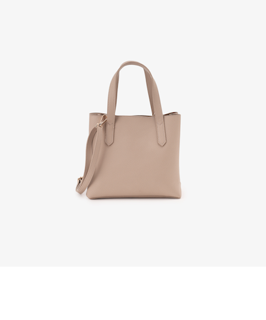 三層合皮ショルダーバッグ