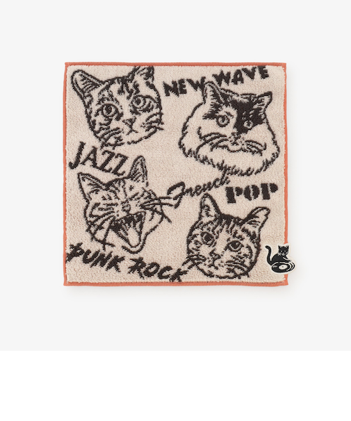 ジャカードミニタオル/Cat's NapTime